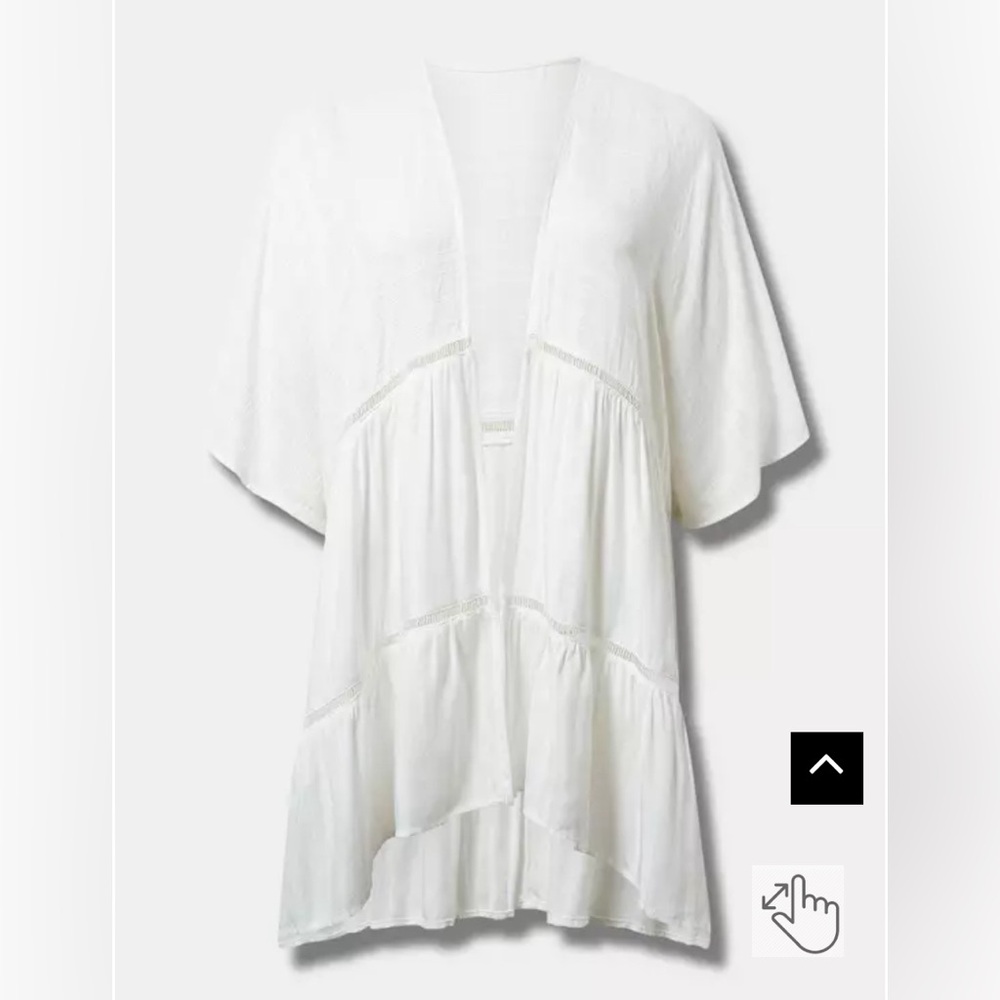 Torrid Flowy Inset Ruana - Picture 4 of 6